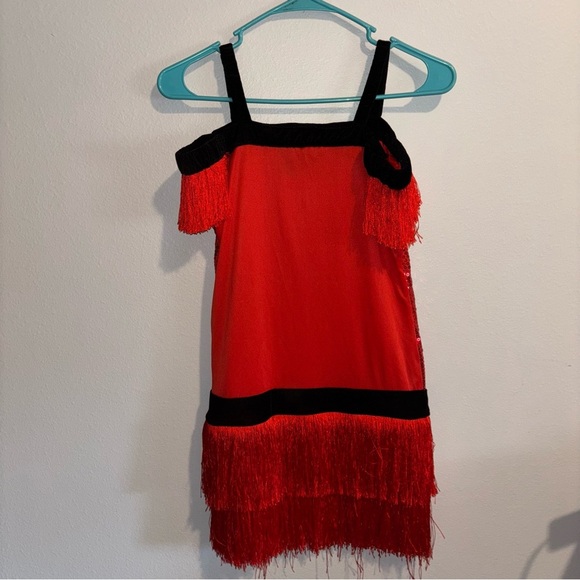 FLAPPER DRESS Kids Costume SIZE M (10-12) - Picture 2 of 3